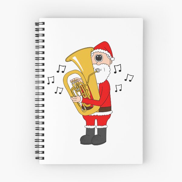 Item preview, Santa Playing Tuba, Christmas Tubaist Brass Musician designed and sold by doodlerob.