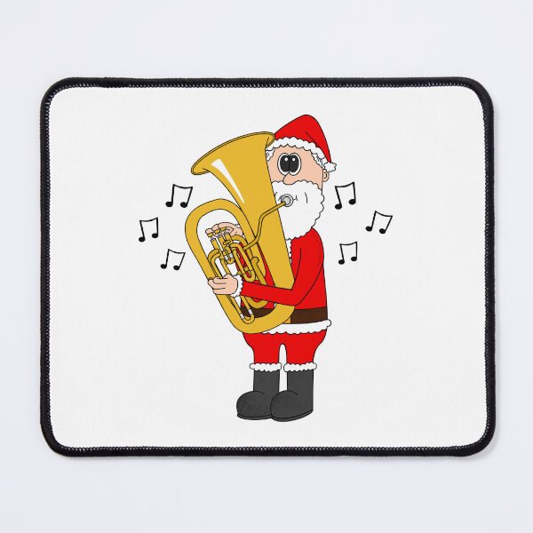 Item preview, Santa Playing Tuba, Christmas Tubaist Brass Musician designed and sold by doodlerob.