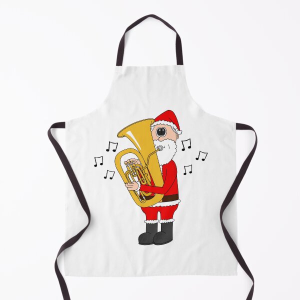 Item preview, Santa Playing Tuba, Christmas Tubaist Brass Musician designed and sold by doodlerob.