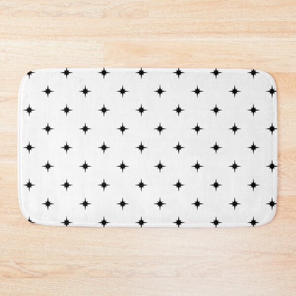 Item preview, Celestial Star Sparkle Pattern Black on White designed and sold by WonderAndWhim.