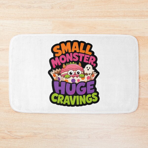 Item preview, Small Monster Huge Cravings Funny Food Monster Halloween designed and sold by ColeLaniTrading.