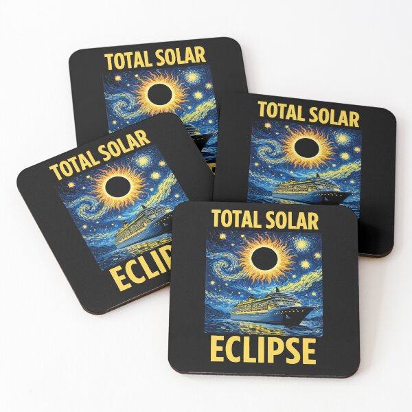 Item preview, Total Solar Eclipse Cruise - Van Gogh Starry Night Style Art designed and sold by DreamPup.