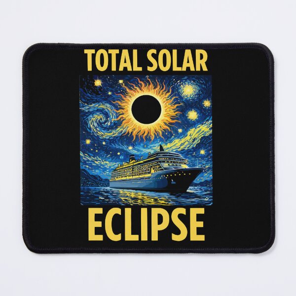 Item preview, Total Solar Eclipse Cruise - Van Gogh Starry Night Style Art designed and sold by DreamPup.