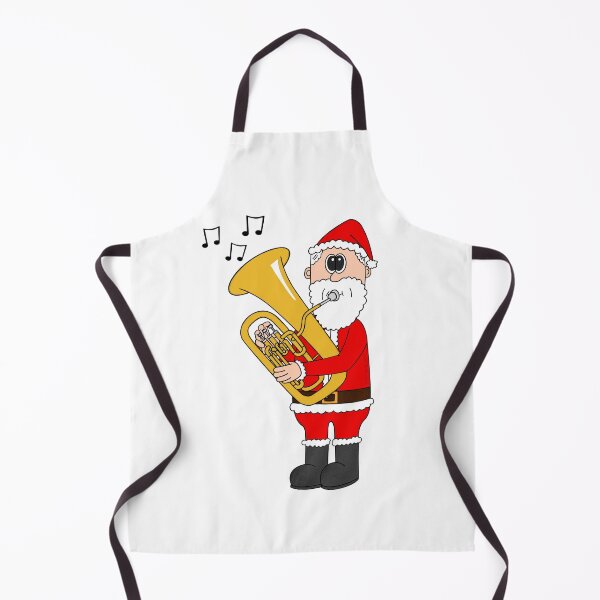 Item preview, Santa Playing Euphonium, Christmas Euphoniumist Brass Musician designed and sold by doodlerob.