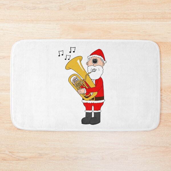 Item preview, Santa Playing Euphonium, Christmas Euphoniumist Brass Musician designed and sold by doodlerob.