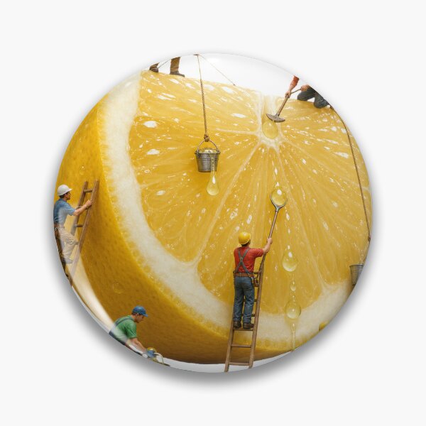 Item preview, Tiny Workers Harvesting an Orange Slice designed and sold by Rob Hopper | RoboRob001.
