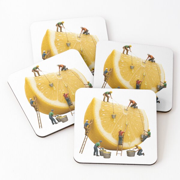 Item preview, Tiny Workers Harvesting an Orange Slice designed and sold by Rob Hopper | RoboRob001.