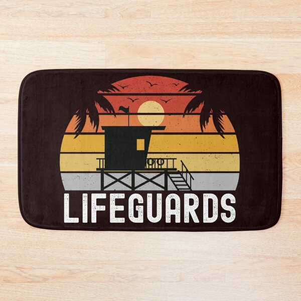 Item preview, Vintage Retro Sunset Lifeguard Tower Beach designed and sold by ShopFanCreation.