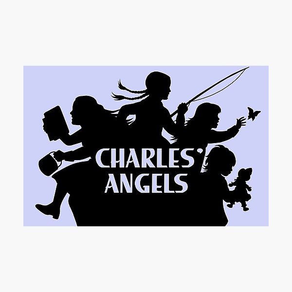 Item preview, Charles' Angels 70s logo - Black designed and sold by Eric's Emporium.