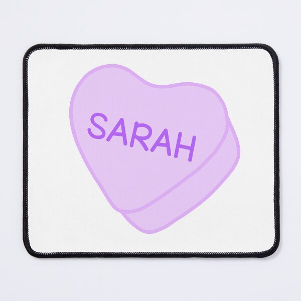 Item preview, Sarah Name Purple Candy Heart Sweet Heart Cute designed and sold by SlimyFish.