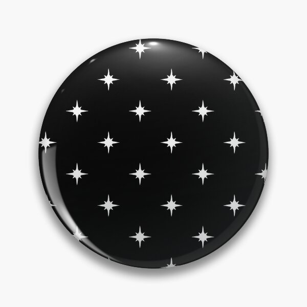 Item preview, Celestial Star Sparkle Pattern White on Black designed and sold by WonderAndWhim.