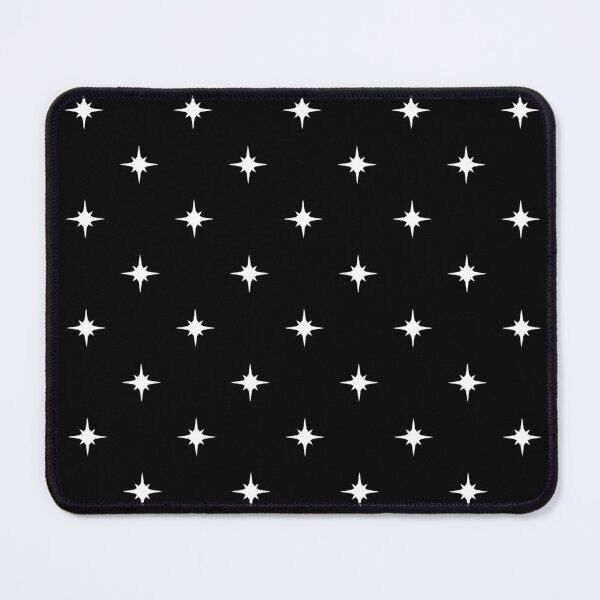 Item preview, Celestial Star Sparkle Pattern White on Black designed and sold by WonderAndWhim.