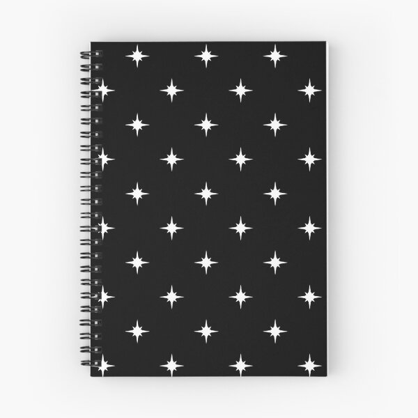 Item preview, Celestial Star Sparkle Pattern White on Black designed and sold by WonderAndWhim.