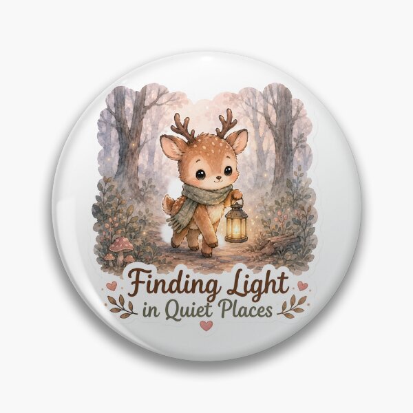 Item preview, Finding Light in Quiet Places Cute Baby Deer Lantern Forest Design designed and sold by BLOOMVELLE.