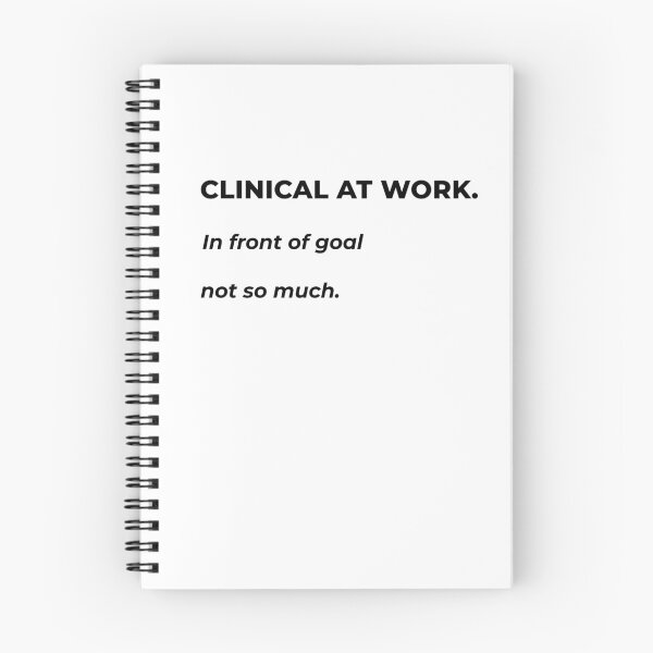 Item preview, Clinical at work. In front of goal not so much. designed and sold by Weldon Myson.