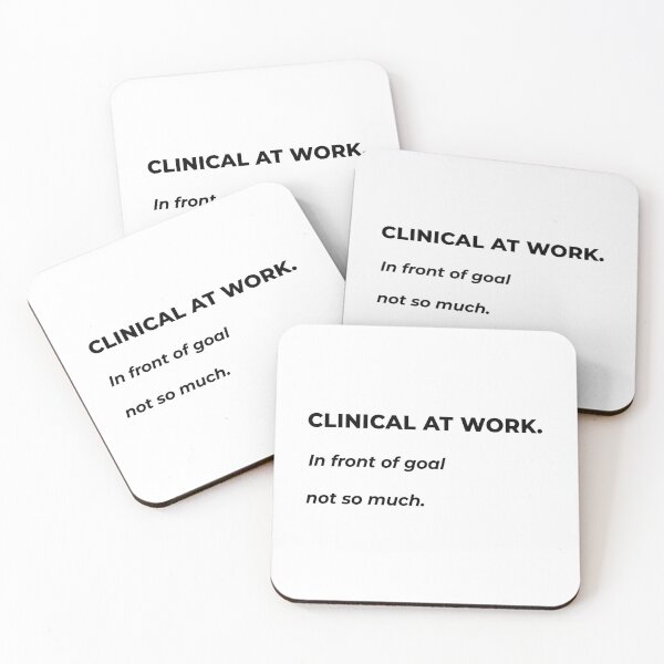 Item preview, Clinical at work. In front of goal not so much. designed and sold by Weldon Myson.