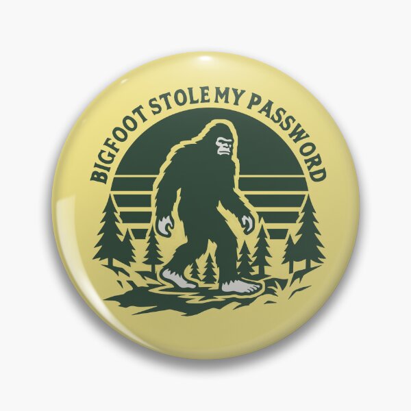 Item preview, Bigfoot Stole My Password Retro 1970s Tech Humor For IT Professionals designed and sold by roarsomethings.