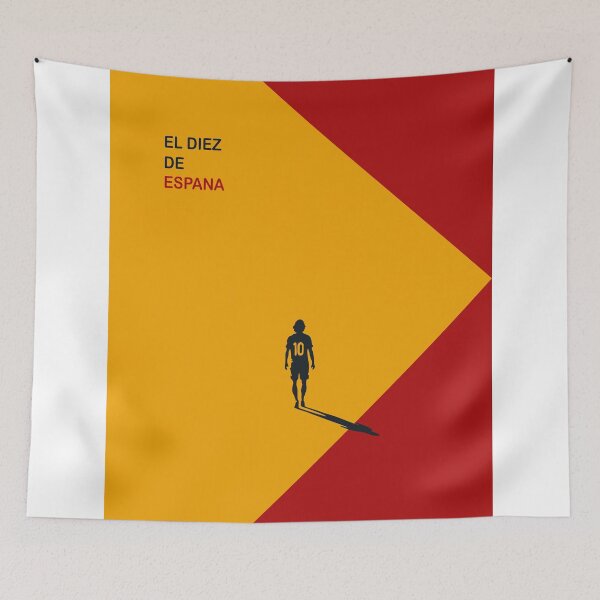 Item preview, El Diez de España Minimalist Poster | Legendary Number 10 Football Art | Spain Soccer Print | Modern Sports Art designed and sold by Studio pod Burom.