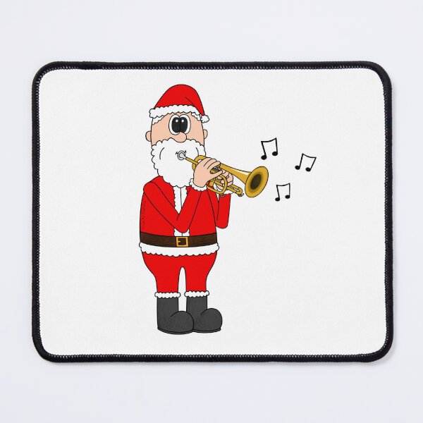 Item preview, Santa Playing Cornet, Christmas Cornetist Brass Musician designed and sold by doodlerob.