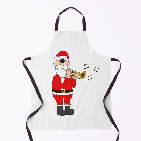 Item preview, Santa Playing Cornet, Christmas Cornetist Brass Musician designed and sold by doodlerob.