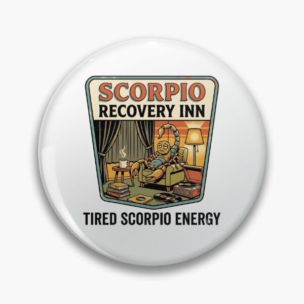 Item preview, Scorpio Recovery Inn – Tired Scorpio Energy Vintage Motel Design designed and sold by urbinet.