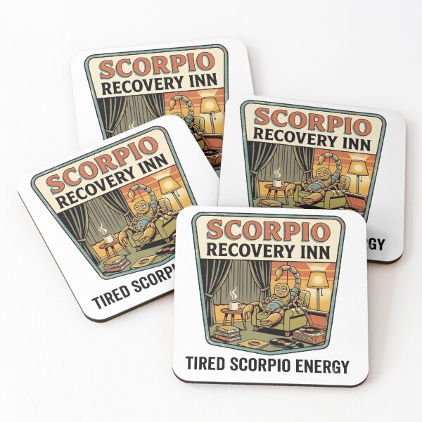 Item preview, Scorpio Recovery Inn – Tired Scorpio Energy Vintage Motel Design designed and sold by urbinet.