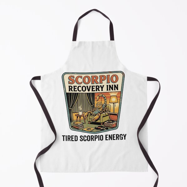 Item preview, Scorpio Recovery Inn – Tired Scorpio Energy Vintage Motel Design designed and sold by urbinet.