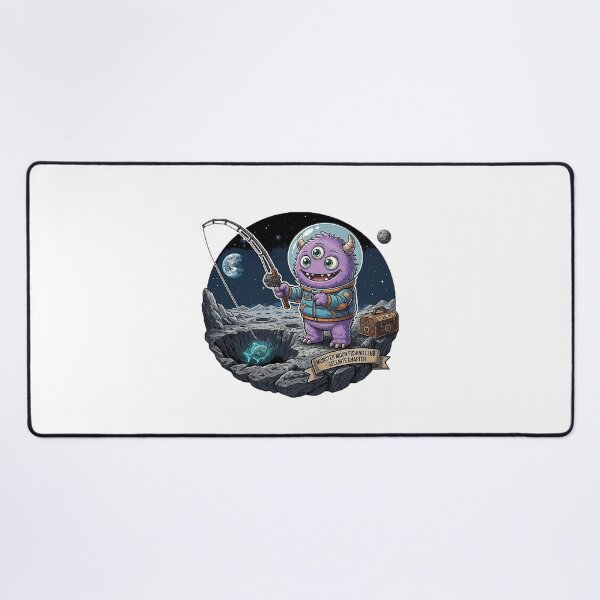 Item preview, Moon Monster Fishing Club – Cute Space Monster Lunar Adventure designed and sold by cannsuh.