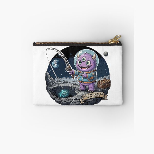 Item preview, Moon Monster Fishing Club – Cute Space Monster Lunar Adventure designed and sold by cannsuh.
