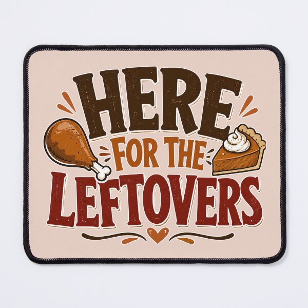 Item preview, Here for the Leftovers – Funny Thanksgiving Turkey Design designed and sold by TheStephanieRome.