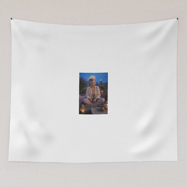 Item preview, Blonde Mohican Relaxation on City Rooftop designed and sold by CathryneDelamort.