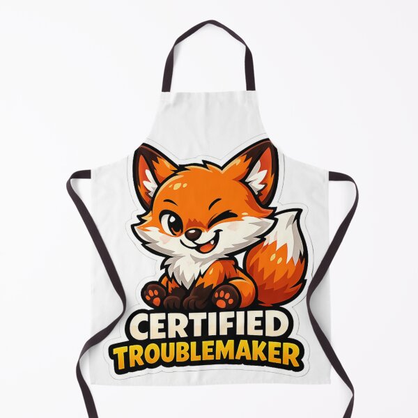 Item preview, Certified Troublemaker Fox Sticker designed and sold by Herodestroyer.