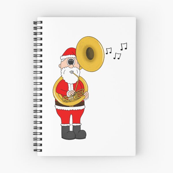 Item preview, Santa Playing Sousaphone, Christmas Sousaphonist Brass Musician designed and sold by doodlerob.