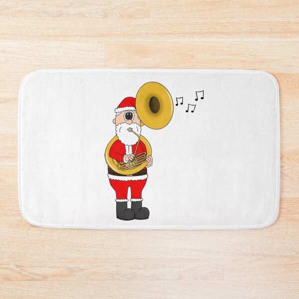 Item preview, Santa Playing Sousaphone, Christmas Sousaphonist Brass Musician designed and sold by doodlerob.