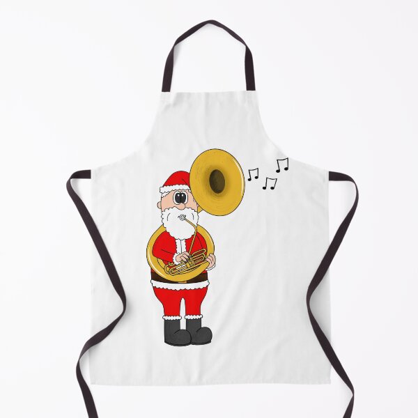 Item preview, Santa Playing Sousaphone, Christmas Sousaphonist Brass Musician designed and sold by doodlerob.