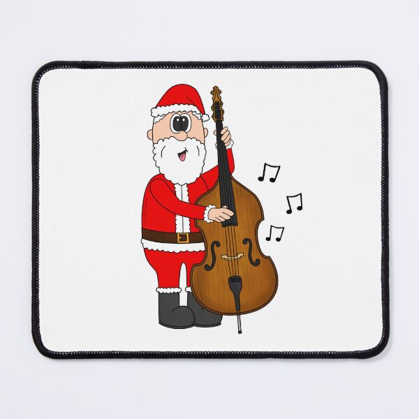 Item preview, Santa Playing Double Bass, Christmas Bassist Musician Music Teacher designed and sold by doodlerob.