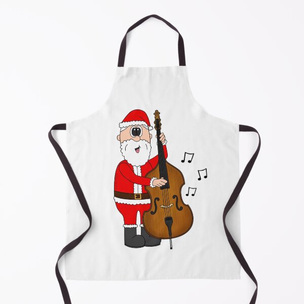 Item preview, Santa Playing Double Bass, Christmas Bassist Musician Music Teacher designed and sold by doodlerob.