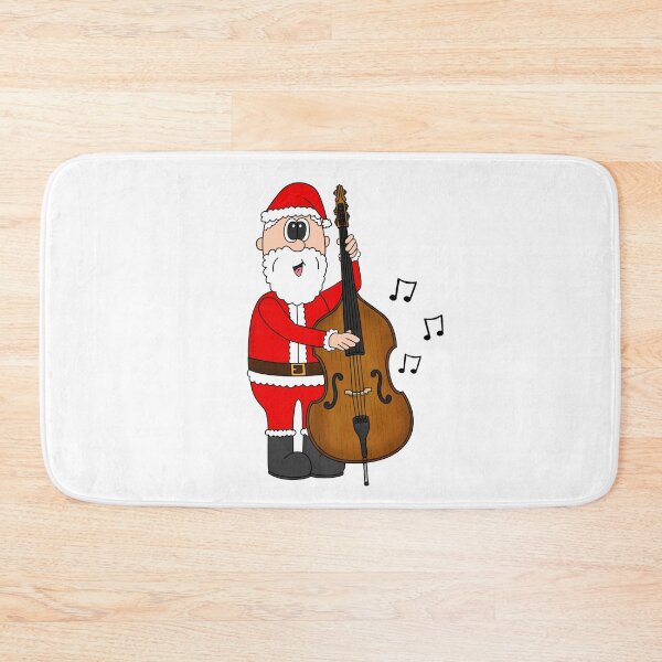 Item preview, Santa Playing Double Bass, Christmas Bassist Musician Music Teacher designed and sold by doodlerob.