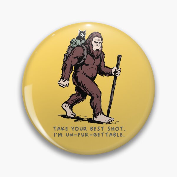Item preview, Funny Bigfoot & Cool Black Cat Hiking For Outdoorsy Cat Dad Mum Lovers designed and sold by roarsomethings.