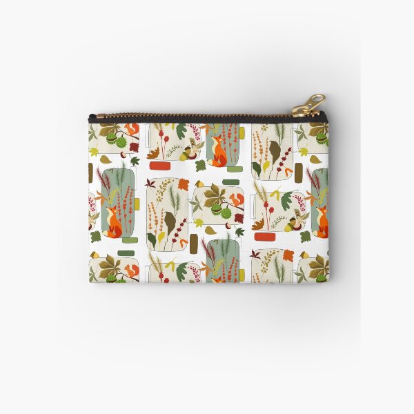 Item preview, Autumn Wildlife Botanical Geometric Rectangle Pattern with Fox designed and sold by Vibria Pattern Studio.