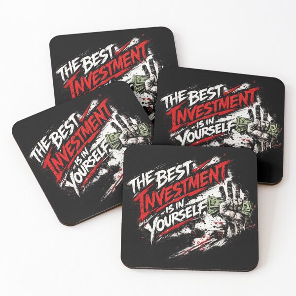 Item preview, The Best Investment Is in Yourself – Inspirational Typography Design designed and sold by ArtisticHeart21.