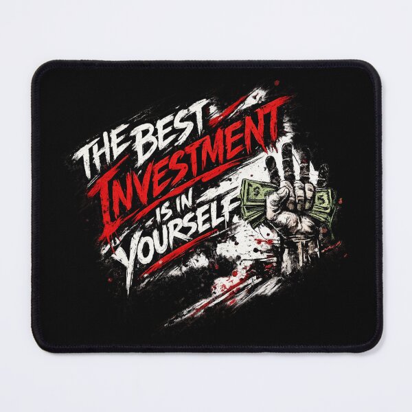 Item preview, The Best Investment Is in Yourself – Inspirational Typography Design designed and sold by ArtisticHeart21.
