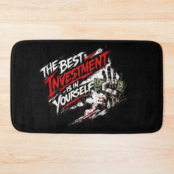 Item preview, The Best Investment Is in Yourself – Inspirational Typography Design designed and sold by ArtisticHeart21.