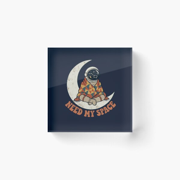 Item preview, Need My Space Retro Astronaut Crescent Moon Vintage designed and sold by Andreza NativeHue Oficial.