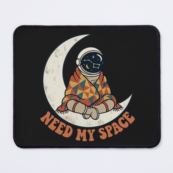 Item preview, Need My Space Retro Astronaut Crescent Moon Vintage designed and sold by Andreza NativeHue Oficial.