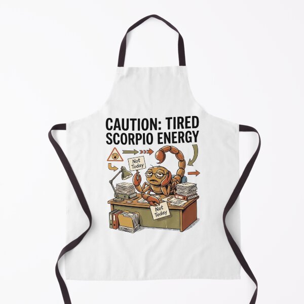 Item preview, Caution Tired Scorpio Energy Vintage Workplace Safety Poster designed and sold by urbinet.
