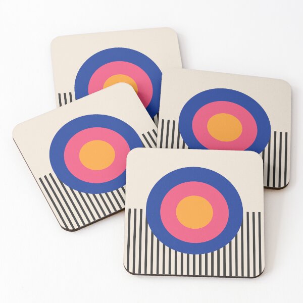Artikelvorschau, Bauhaus Geometrischer Kreis Retro Moderne Kunst entworfen und verkauft von Volt Junkies.