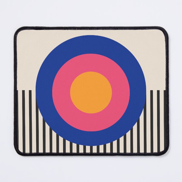 Artikelvorschau, Bauhaus Geometrischer Kreis Retro Moderne Kunst entworfen und verkauft von Volt Junkies.