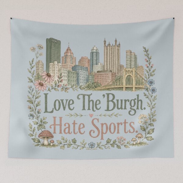 Item preview, Love The ’Burgh, Hate Sports designed and sold by darametzgerart.