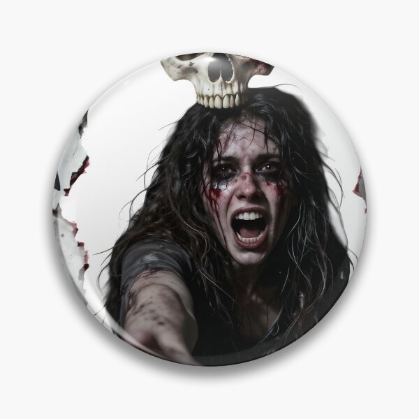 Item preview, Terrified woman reaching out behind broken on transparent background designed and sold by Creative88Art.